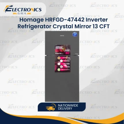Homage HRFGD-47442 Inverter Crystal Mirror Refrigerator