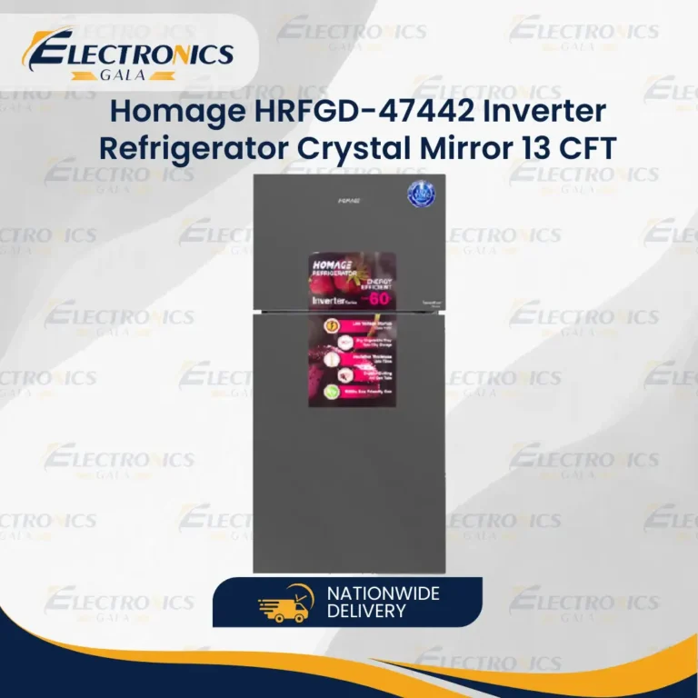 Homage HRFGD-47442 Inverter Crystal Mirror Refrigerator