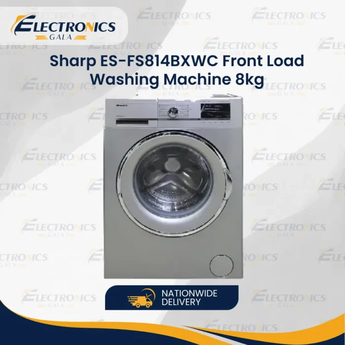 Sharp ES-FS814BXWC Front Load Washing Machine 8kg