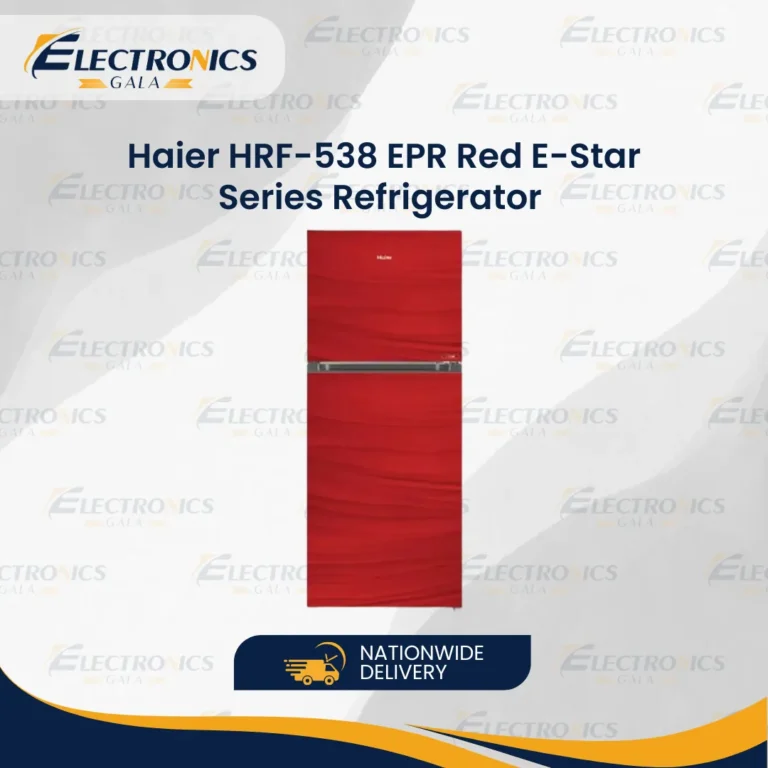 Haier HRF-538 EPR Red E-Star Series Refrigerator Price in Pakistan