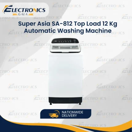 Super Asia SA-812 Top Load 12 Kg Automatic Washing Machine(Stainless Steel)