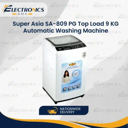 Super Asia SA-809 PG Top Load 9 KG Automatic Washing Machine